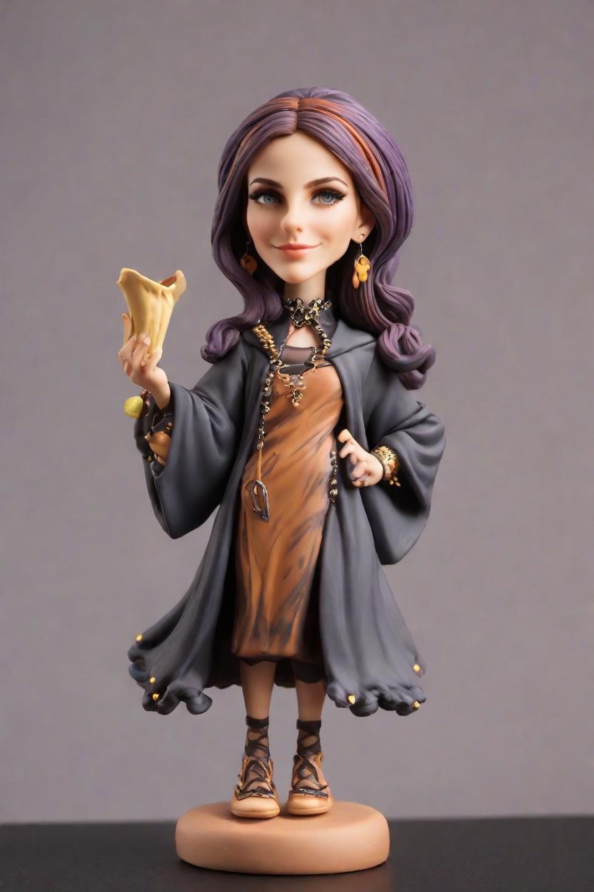 Custom Hogwarts Punk Bobblehead,Emma’s Magical Punk Bobblehead Creation