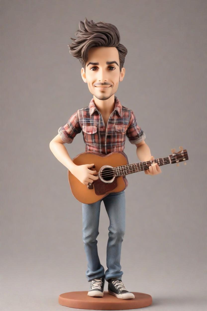 My Mini-Me is the Ultimate Fanboy: A Personalized Figurine Adventure,He's Rocking the Flannel and Air Guitar: A Bobblehead Story