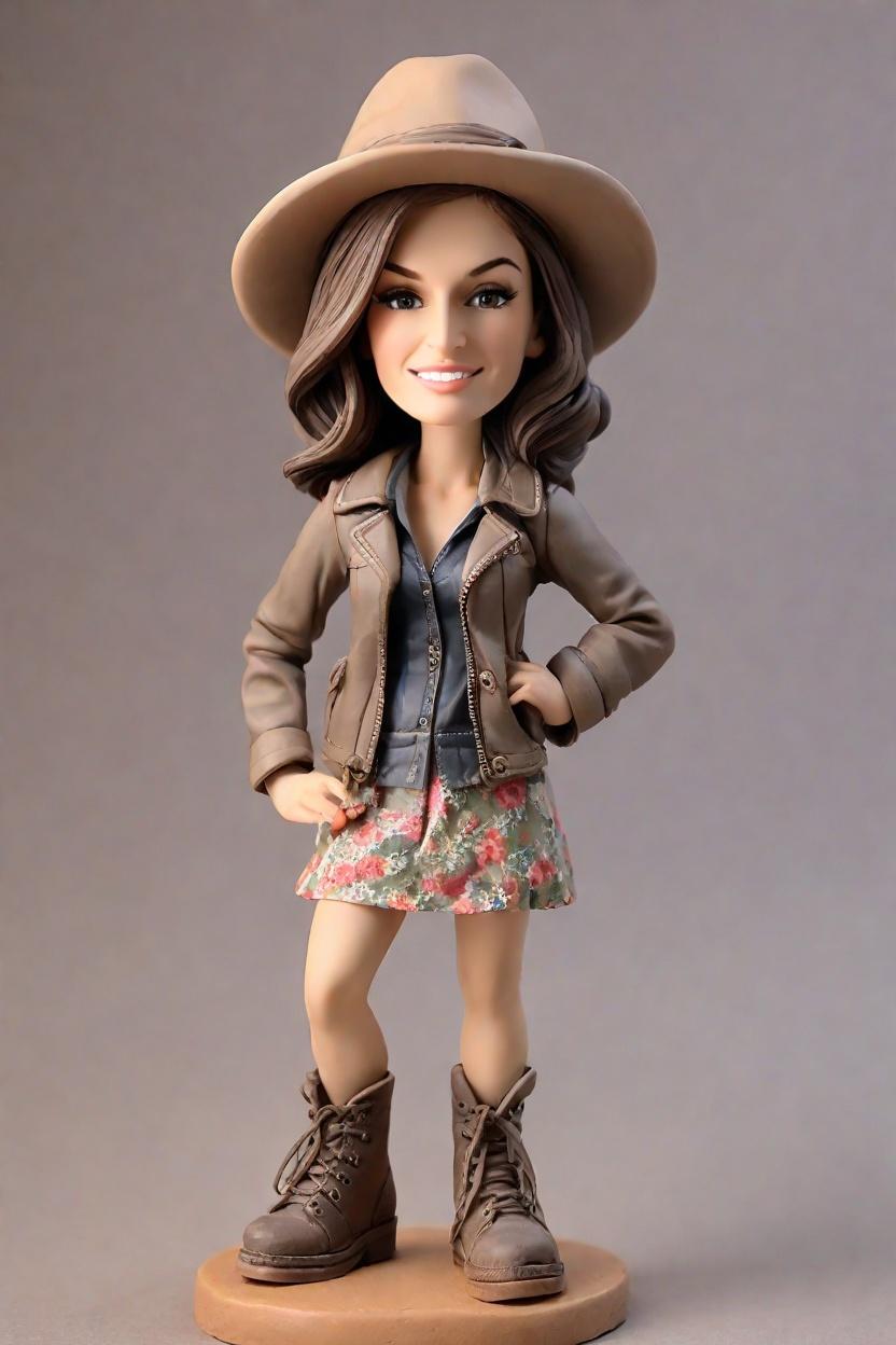 Discovering the Trend: Vintage-Inspired Bobbleheads for the Modern Explorer,Adventure Awaits: My Custom Bobblehead Journey in a Floral Skirt