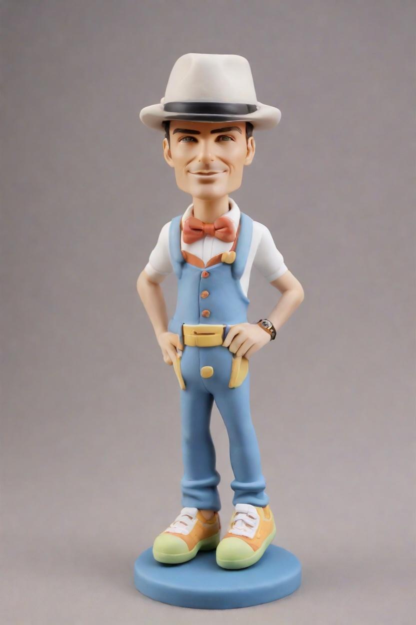 Custom Baby Shower Fun Bobblehead,He Just Created His Own Playful Wink Bobblehead!