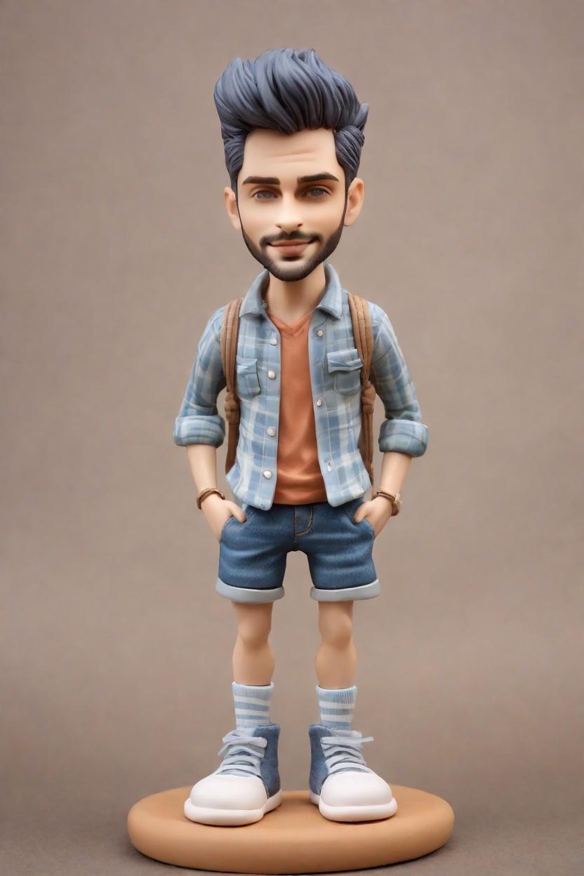 Casual Fun Custom Bobblehead,John Shares His Playful Flannel Bobblehead Creation
