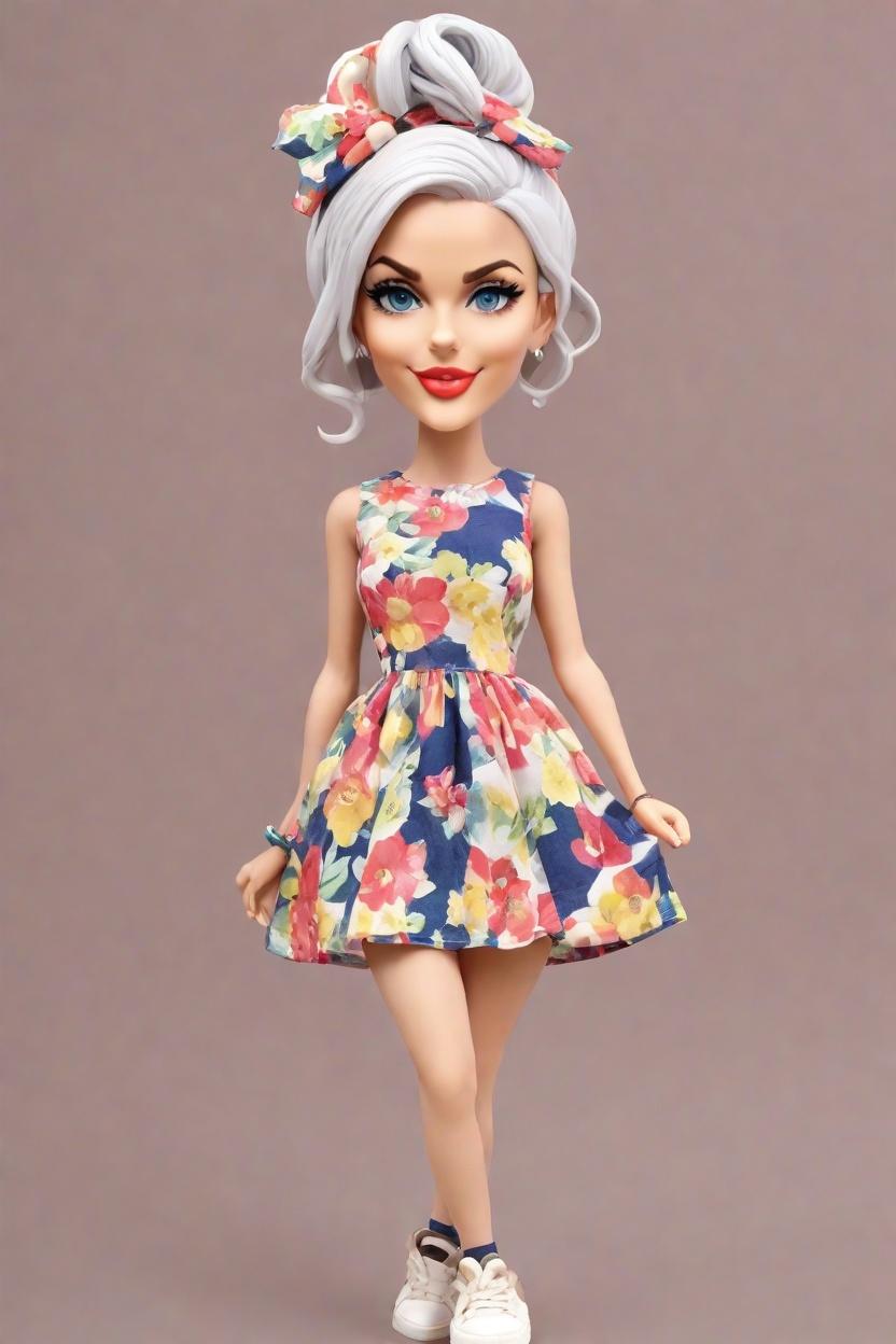 The Cheeky Wink of Love: Custom Bobblehead Dolls That Capture the Playful Side of Marriage,She's Got Swag! How I Created My Own Bobblehead Doll in a Floral Minidress and Mismatched Socks