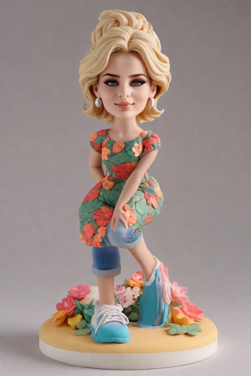 Custom Cheeky Chic Bobblehead,She’s Got Swag: Create Your Own Bobblehead Doll