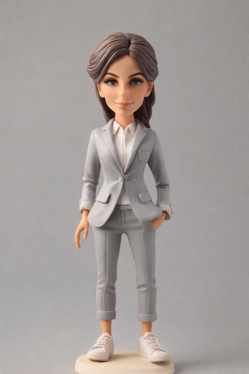 Personalized Custom Bobbleheads: The Ultimate Gift for the Businesswoman Who Has Everything,Meet My Mini-Me: Creating My Own Bobblehead Doll as a Chic Businesswoman