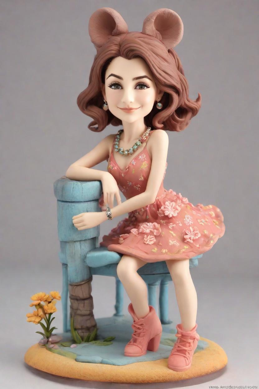 Floral Chic Meets Ripped Edge: The Bobblehead Trend That's Taking Over Social Media,She's Got a Secret: Unveiling the Cheeky Wink Mini-Me That Stole the Show