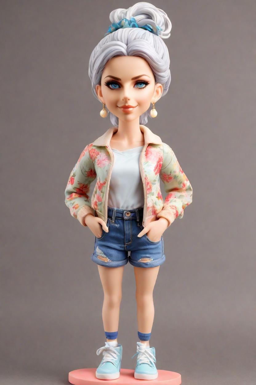Custom Sporty Chic Bobblehead,She's Got Game: Create Your Own Bobblehead Doll