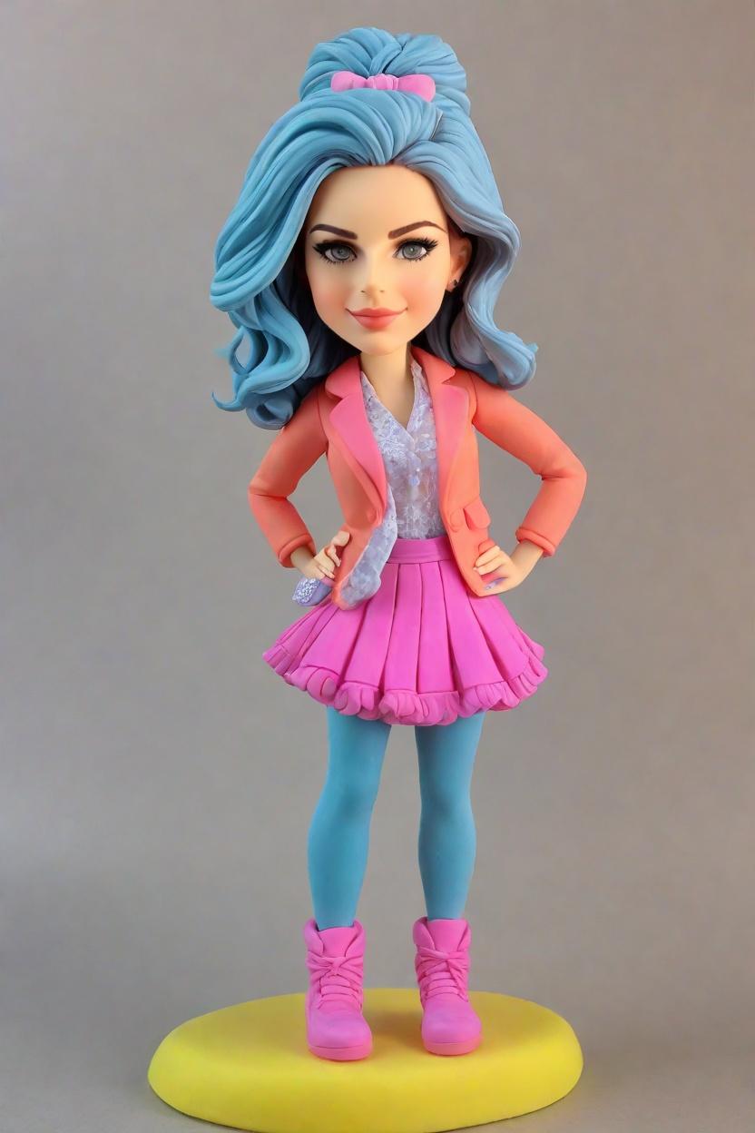 Personalized Custom Bobbleheads: The Ultimate Gift for the Fashionista in Your Life,Unleash Your Inner Diva: Create Your Own Bobblehead Doll in a Neon Tutu