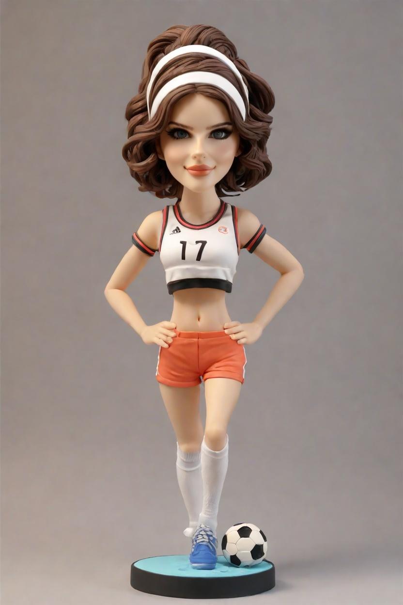 Custom Soccer Kicker Bobblehead,She Nailed It: Create Your Own Soccer Star Bobblehead