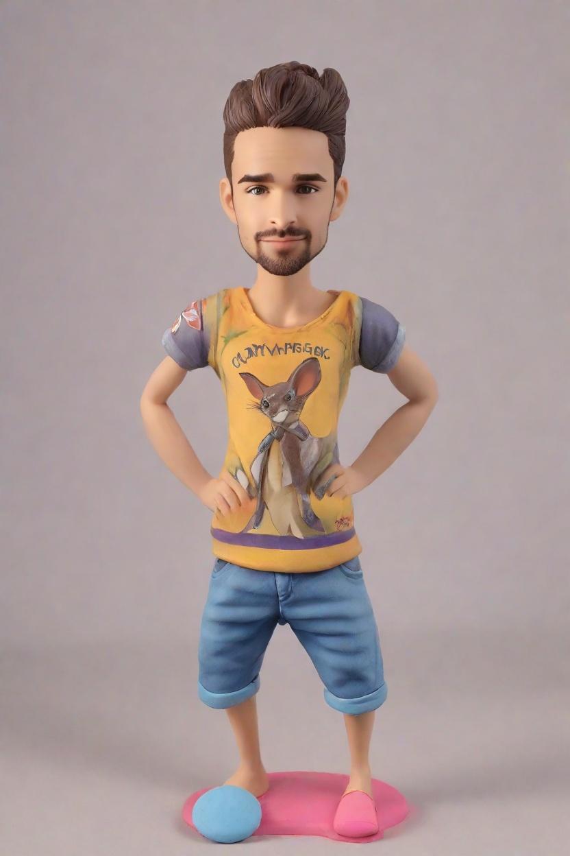 Custom Heroic Playful Bobblehead,He Made His Own Heroic Wink Bobblehead! 😜