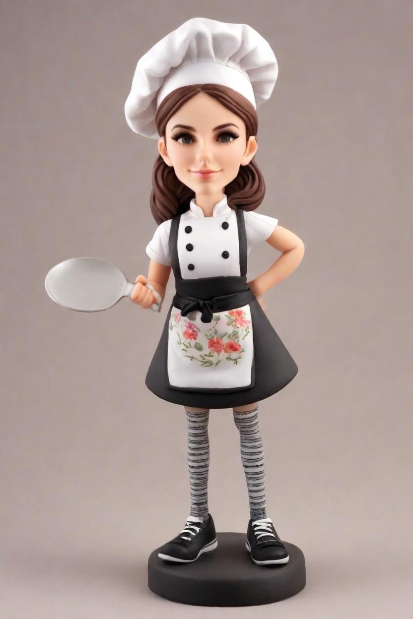 Personalized Custom Bobbleheads: The Unique Gift That Made My Kitchen Whimsical,Meet Chef Bobblehead: The Fun, Floral-Clad Chef Taking Over My Instagram Feed