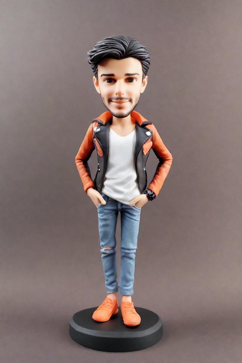 Casual Cool Custom Bobblehead,He Made His Own Bobblehead! 🔥