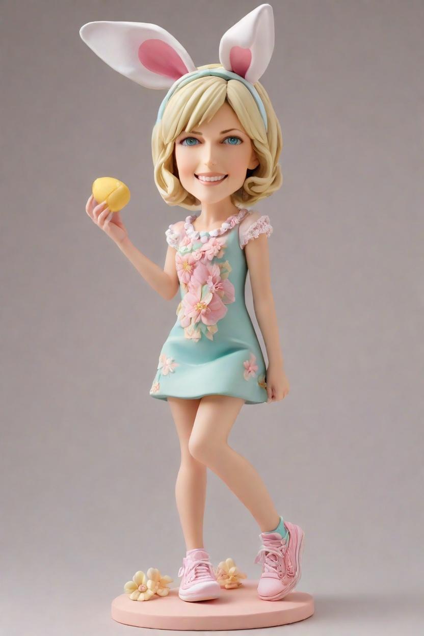 Pastel Perfection: A Fashion Blogger's Easter Bobblehead Diaries,🌸Spring Vibes🐰: Unboxing My Pastel Bunny Bobblehead Adventure!