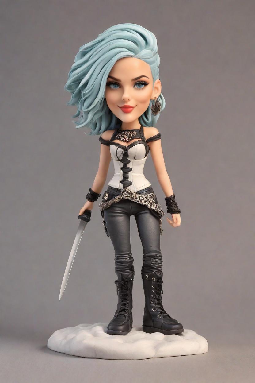 Custom Warrior Princess Bobblehead,She Created a Warrior Bobblehead Doll!