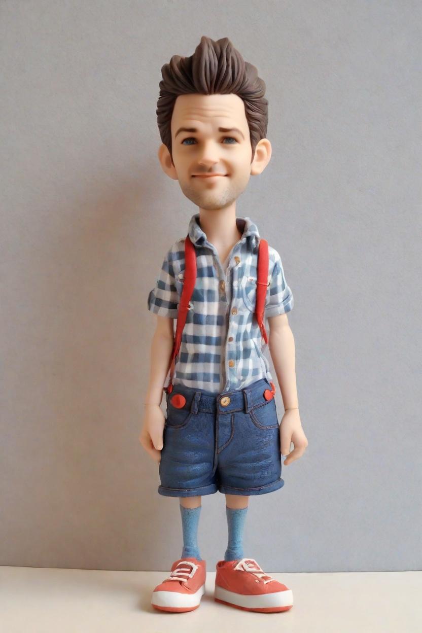 Custom Sports Fanatic Flannel Bobblehead,John Shares His Playful Wink Bobblehead Creation