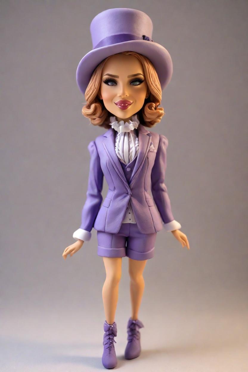 custom Mischievous Fun Fashion bobblehead,She's Striking a Pose: Create Your Own Mischievous Bobblehead