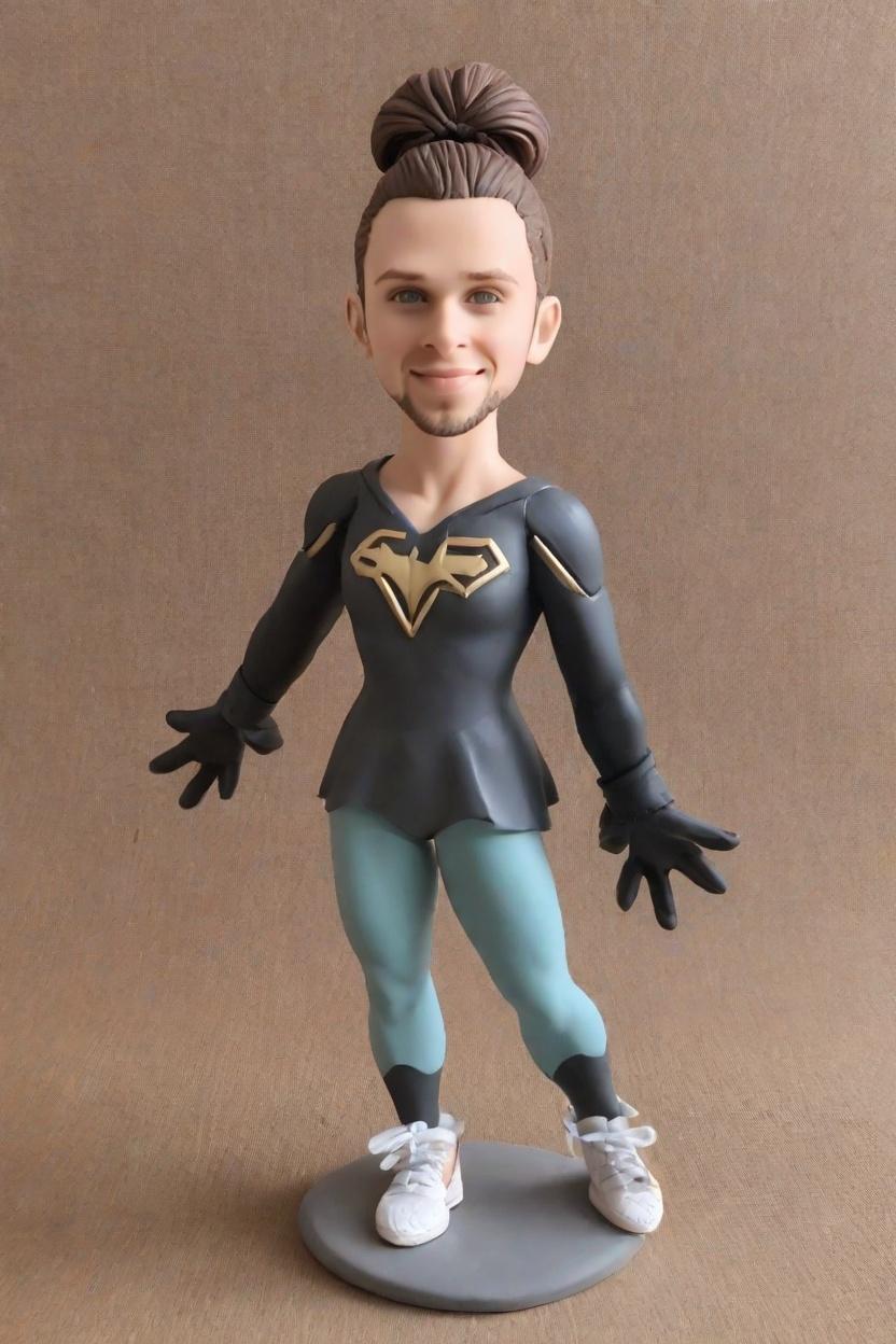 Heroic Custom Swagger Bobblehead,He Nailed His Superhero Bobblehead Look!
