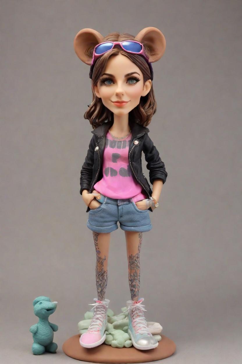 Custom Adventure Ready Bobblehead,She Created Her Own Adventure Bobblehead Doll!