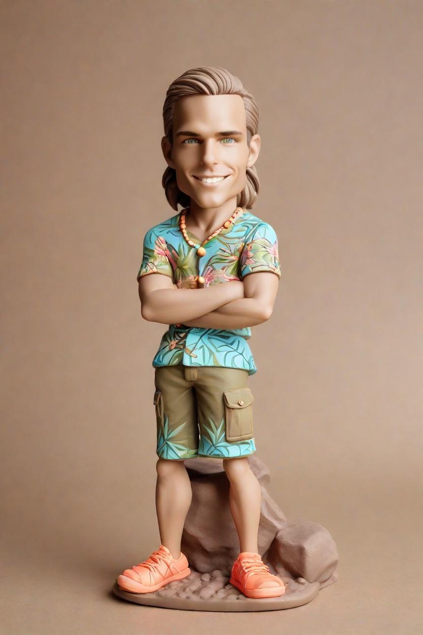 custom Adventure Hero bobblehead,He Made His Own Epic Viking Bobblehead!