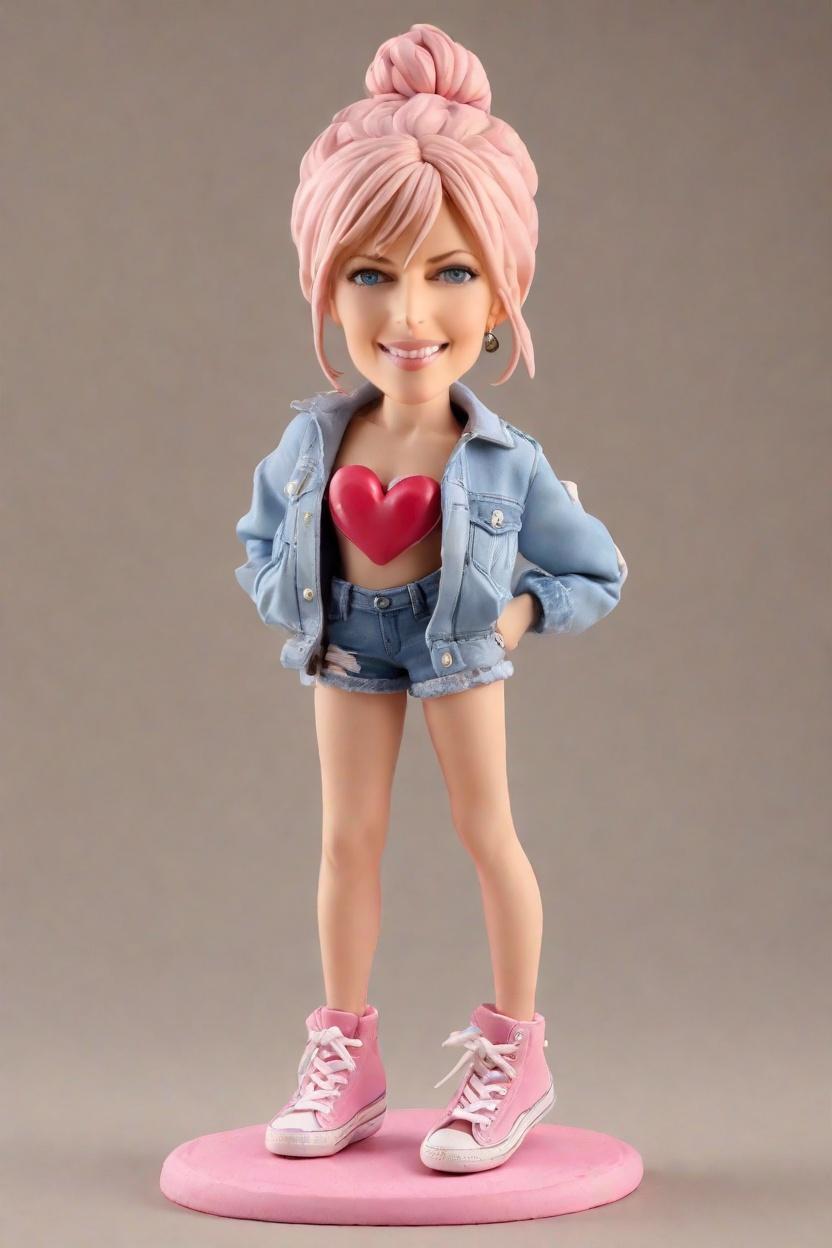 Custom Cheeky Valentine Bobblehead,She Created a Cheeky Valentine Bobblehead Doll!