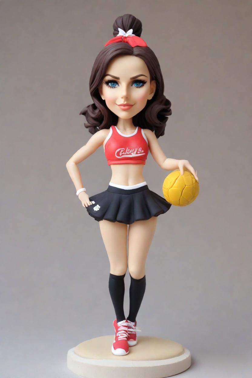 Cheerleader Bobblehead Dolls: The Playful Wink that Scores a Touchdown in Custom Collectibles,Meet Emily: She Just Created the Ultimate Cheerleading Bobblehead Doll for Her Sports-Loving Sister!
