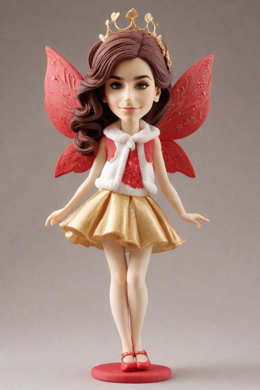 Custom Christmas Fairy Bobblehead,She Creates a Festive Fairy Bobblehead