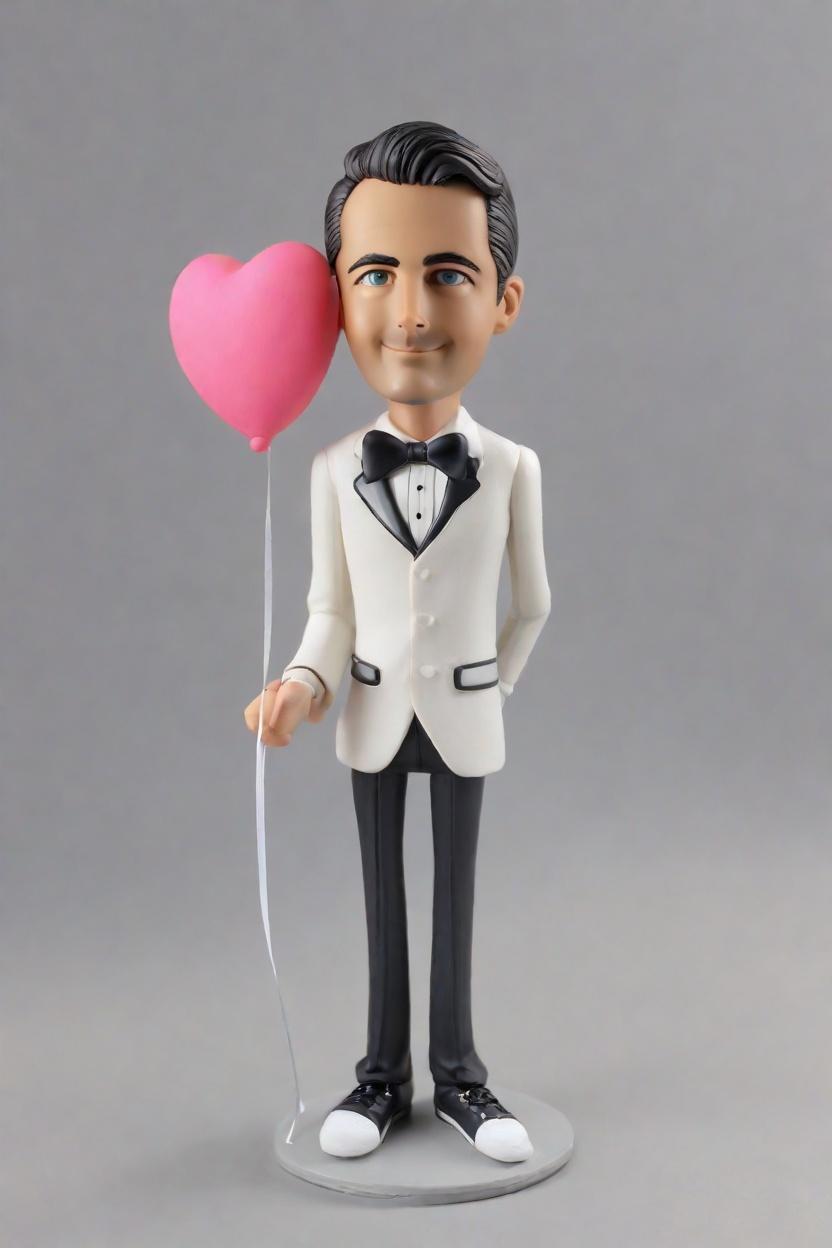 Custom Valentine's Charming Bobblehead,He Made His Own Bobblehead for Valentine's Day!