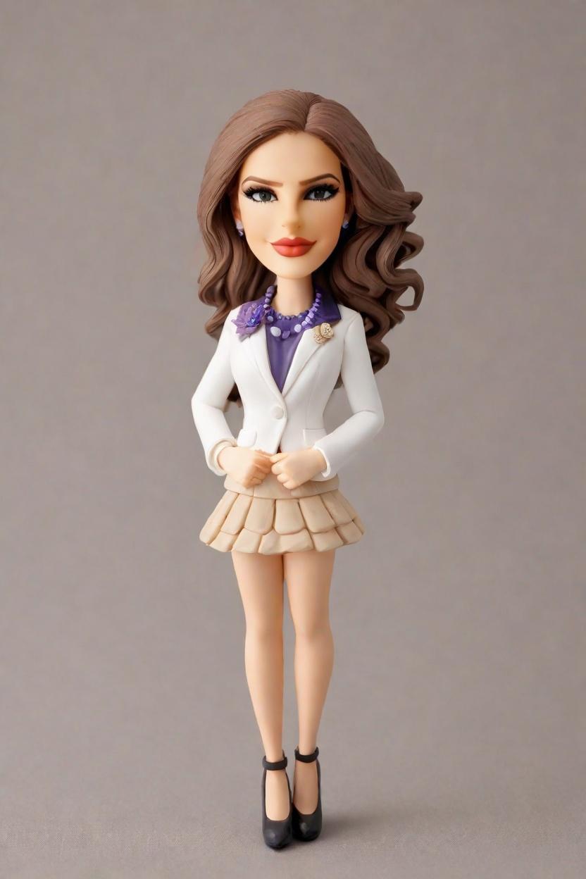 Custom Anniversary Chic Bobblehead,She Created Her Own Chic Anniversary Bobblehead!
