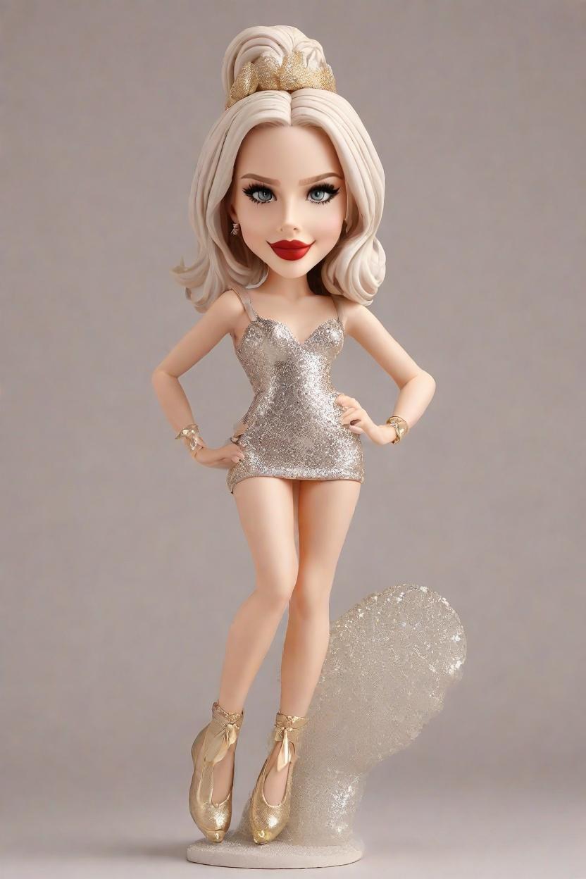 Custom Party Icon Bobblehead,She Created Her Own Party-Ready Bobblehead!
