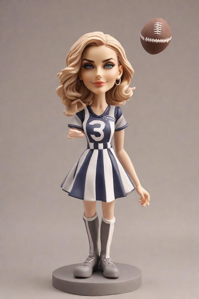 custom Victory Celebration Football bobblehead,She Nailed It: My Super Bowl Bobblehead Doll