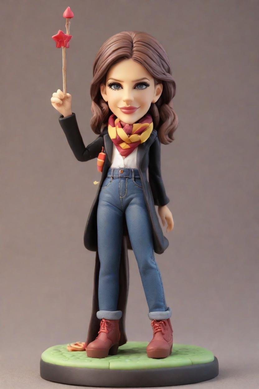 custom Hogwarts Wave Figurine Doll,She Created Her Own Harry Potter Bobblehead!