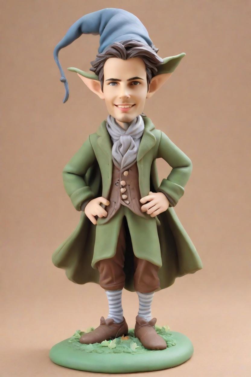 custom Fantasy Wizard bobblehead,John's Whimsical Make Your Own Bobblehead Adventure