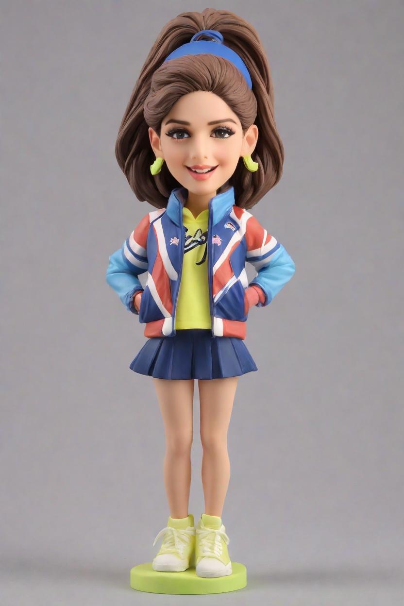 The Cheerleader's Secret Weapon: A Neon-Lit Mini-Me Bobblehead,Meet My Cheerleading Mini-Me: A Personalized Bobblehead Adventure
