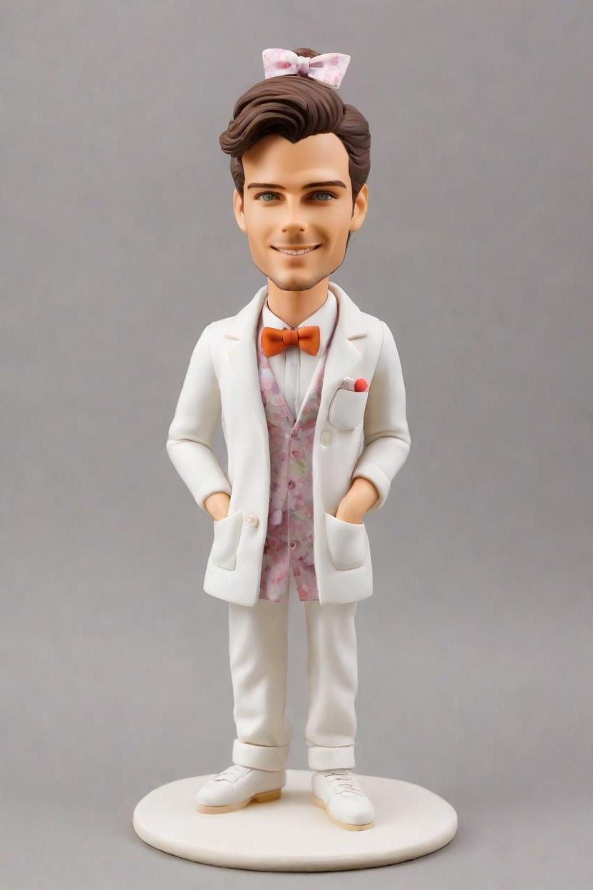 Custom Nurse Fun Bobblehead,Nurse's Cheeky Stethoscope Bobblehead Creation
