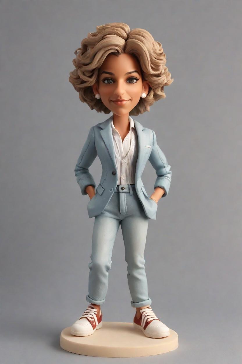 Custom Business Executive Chic Bobblehead,She's Crushing It: Create Your Own Confident Bobblehead