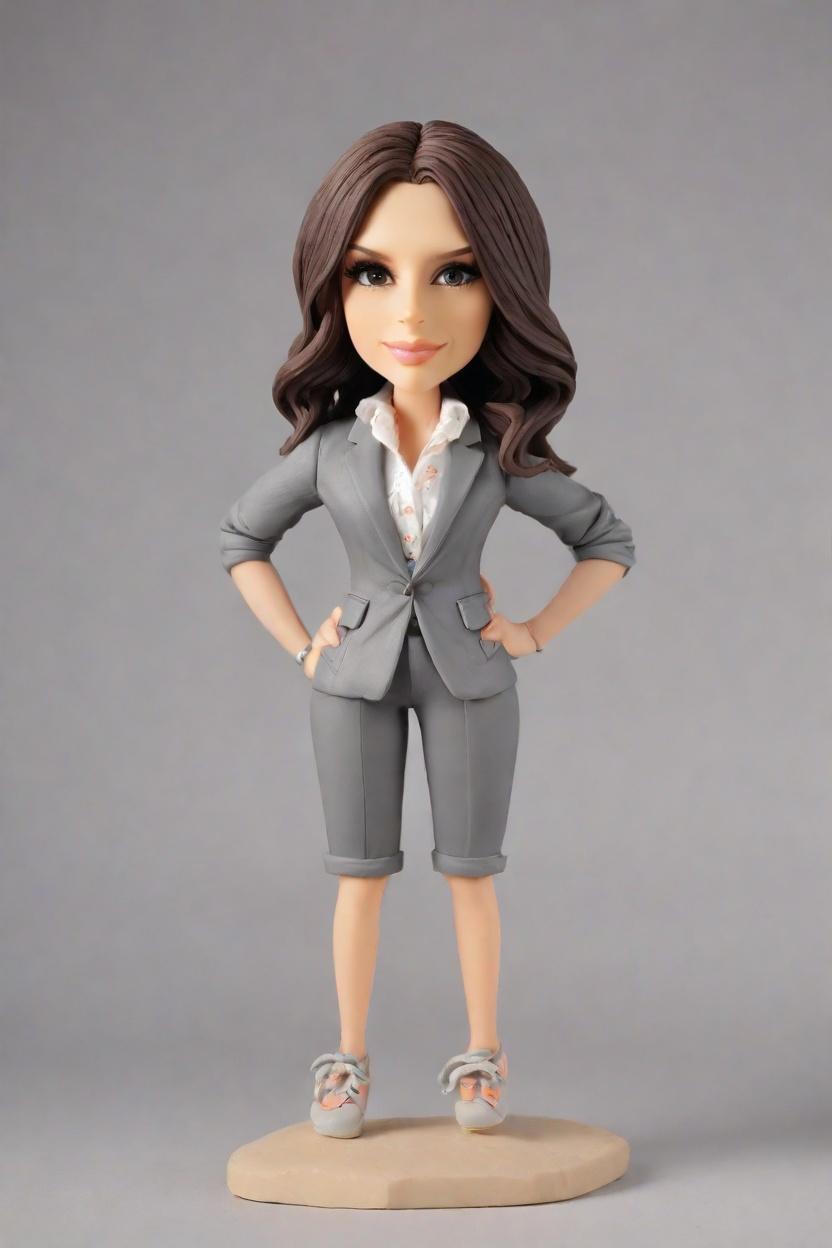 custom Executive Confidence bobblehead,She Created Her Ultimate Confidence Bobblehead