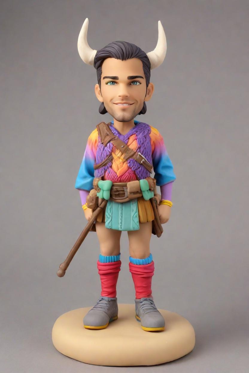 Custom Heroic Pose Bobblehead,He Made His Own Epic Bobblehead Doll