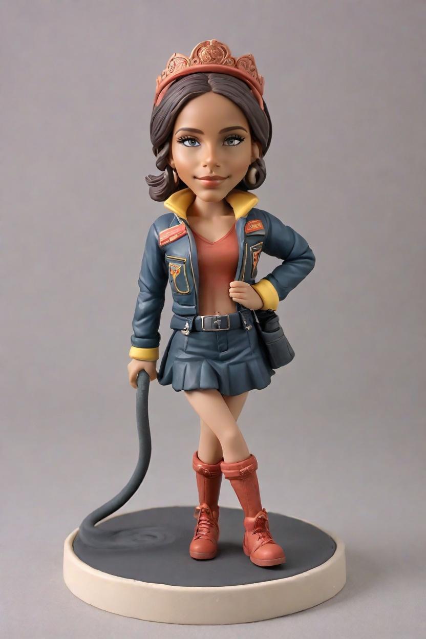 Custom Heroic Firefighter Bobblehead,She Created Her Own Firefighter Bobblehead!