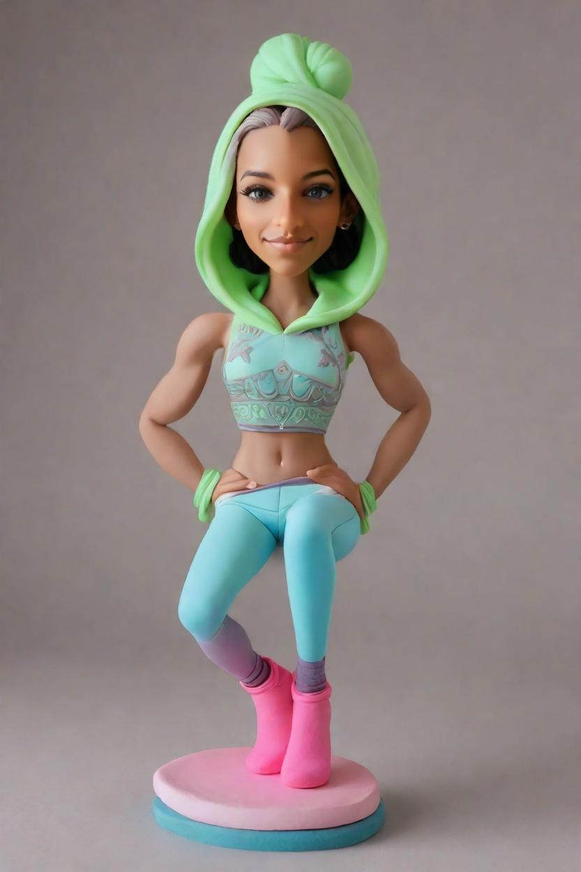 Trend Alert: Neon Yoga Bobbleheads Take Over Fitness World,Unveiling My Neon Yoga Warrior Mini-Me: A Personalized Fitness Journey