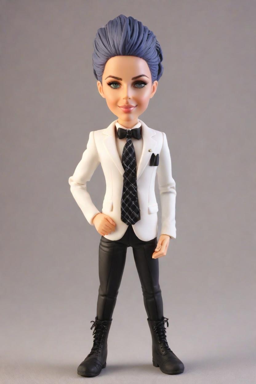 custom Career Confidence Figurine Bobblehead,She's Crushing It: Make Your Own Punk-Inspired Bobblehead