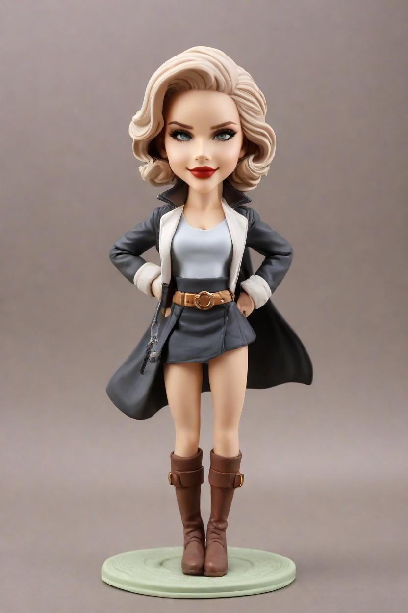 Custom Heroic Playful Bobblehead,She Made Her Own Superhero Bobblehead Doll! 🦸‍♀️😉
