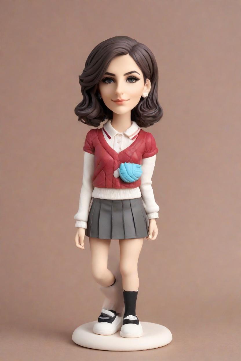 Custom Golfing Diva Figurine Bobblehead,She's Swinging into Action: Create Your Own Punk-Rock Golfer Bobblehead!