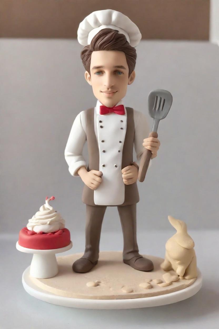 Wielding Whimsy: The Custom Bobblehead Doll That Blends Tuxes and Spatulas,John's Hilarious Take: Creating My Own Bobblehead Doll in a Tuxedo Apron