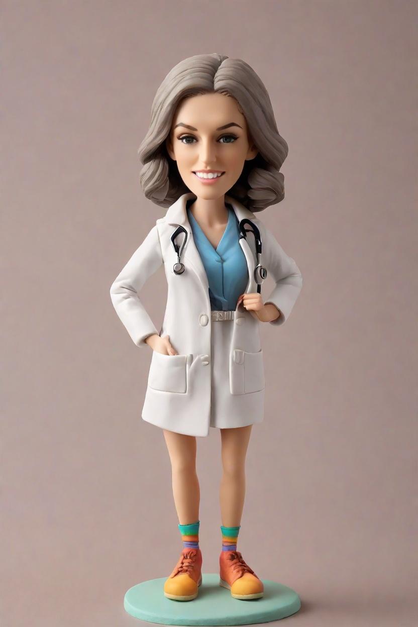 Custom Nurse Hero Bobblehead,She Created Her Own Nurse Bobblehead Doll!