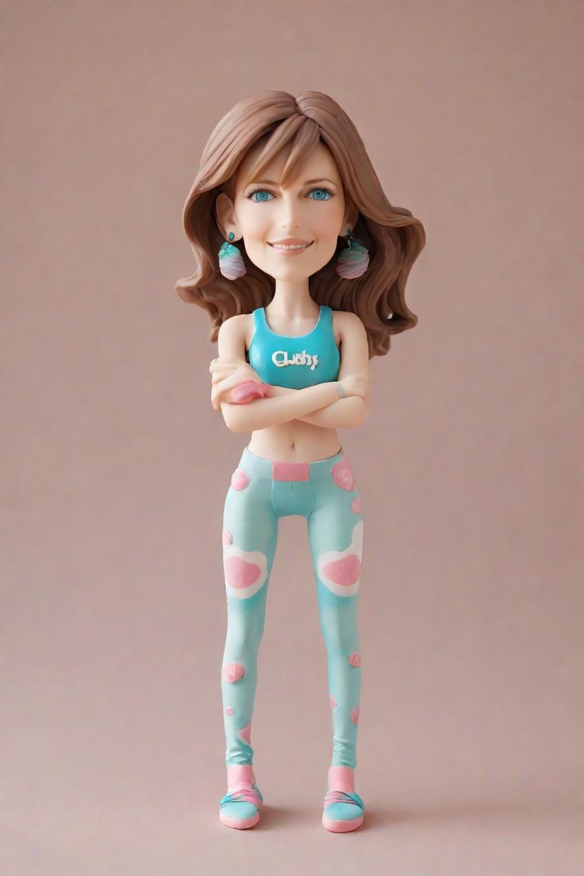 Custom Yoga Pose Bobblehead,She Nailed Her Custom Bobblehead Yoga Kick!
