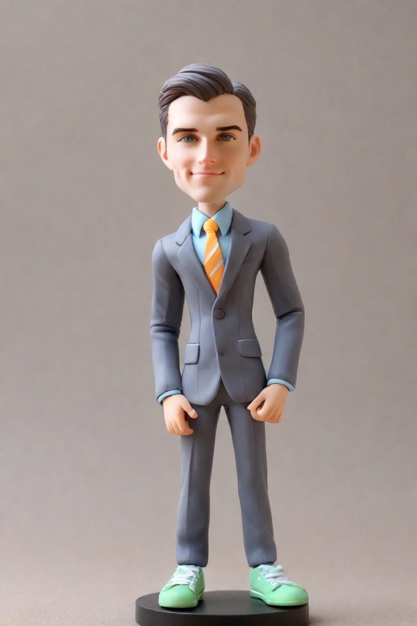 Confident Business Custom Bobblehead,John Shares His Unique Business Bobblehead