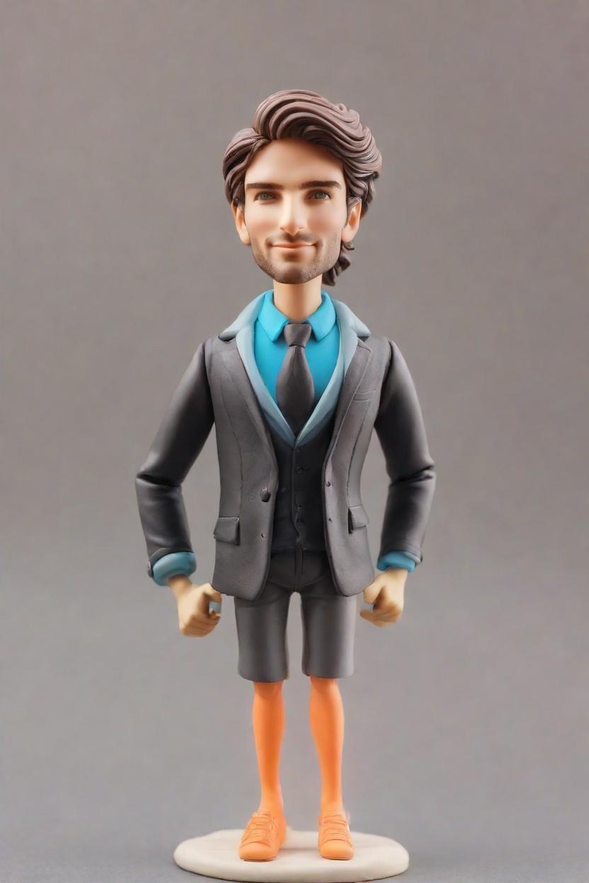 Confident Custom Swagger Bobblehead,He Made His Own Strutting Bobblehead Doll!