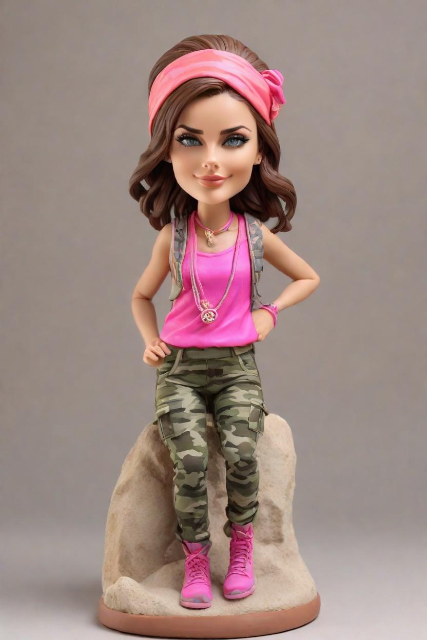 Climbing High with a Custom Bobblehead: The Ultimate Adventure Souvenir,She Scaled the Summit and Now She's Got a Bobblehead to Prove It!