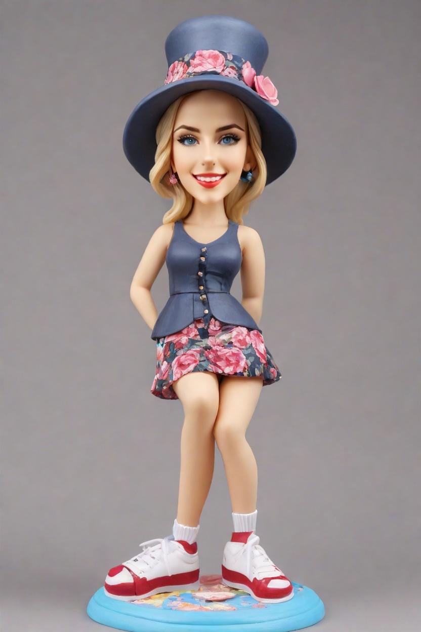 The Bobblehead Chronicles: A Day in the Life of a Personalized Figurine Fanatic,Her Playful Wink: Unveiling the Secret Behind the Bobblehead Mini-Me Trend