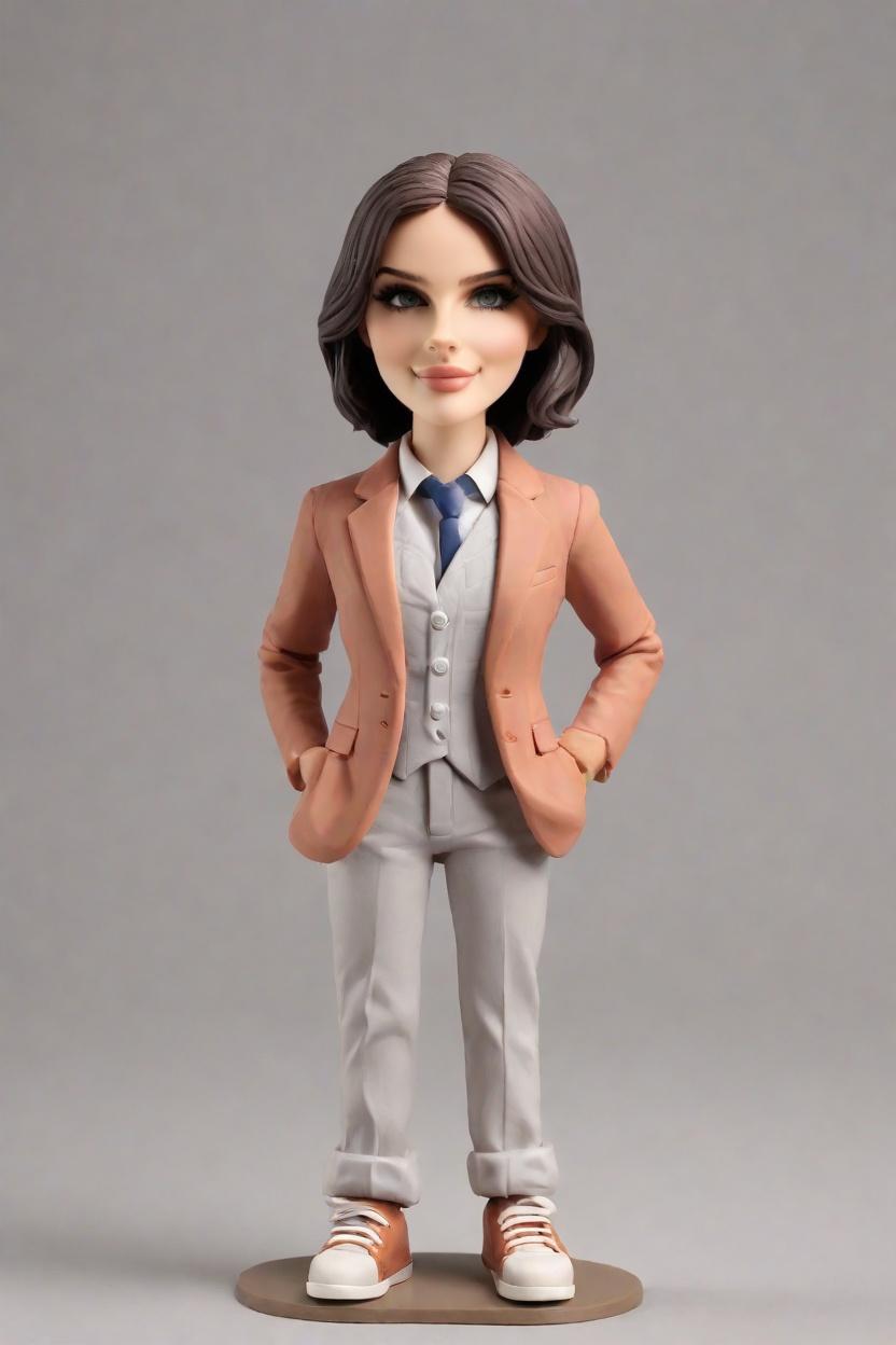 custom Business Confidence bobblehead,She Created Her Ultimate Business Confidence Bobblehead