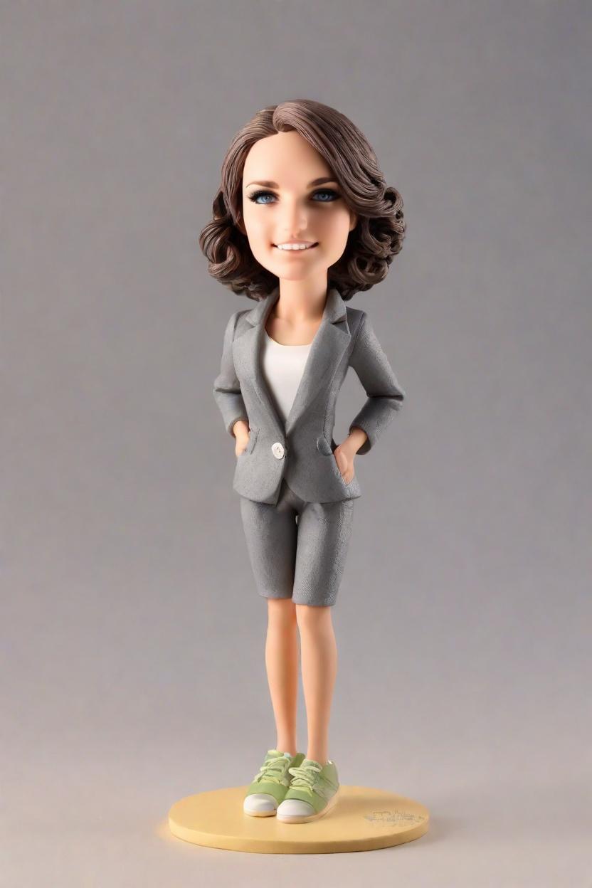 custom Leadership Presence Bobblehead,She Made Her Own Confident Bobblehead!